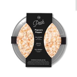 Peak Popcorn popper Collapsible space saving silicone bowl NEW in box